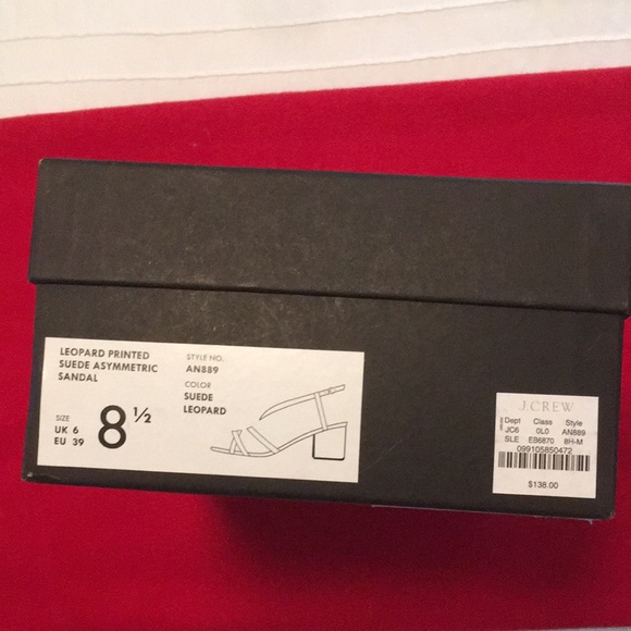 J Crew leopard print suede Odette sandal - Picture 5 of 5